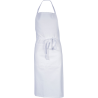 Tablier poly/coton blanc sans poche valet Malte 95x102 cm