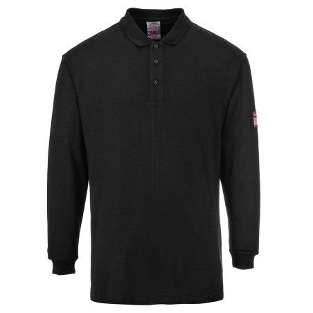 POLO MANCHES LONGUES MODAFLAME  Colour:Noir