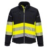 VESTE SOFTSHELL PW3 HAUTE VISIBILITÉ CLASSE 1  Colour:Noir/jaune