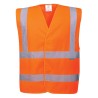 GILET HAUTE-VISIBILITÉ BAUDRIER DOUBLE CEINTURE   Colour:Orange