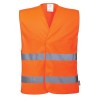 GILET DOUBLE BANDE  Colour:Orange