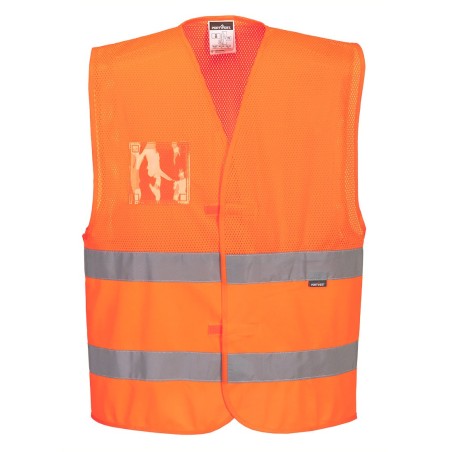 GILET HV SEMI-MAILLE   Colour:Orange