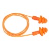 BOUCHON D'OREILLE TPR AVEC CORDON RÉUTILISABLE (50 PAIRES) Colour:Orange