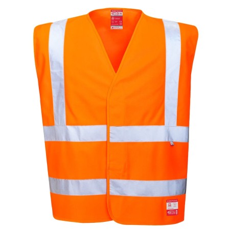 GILET HV ANTISTATIQUE ET FLAMME RÉSISTANT  Colour:Orange