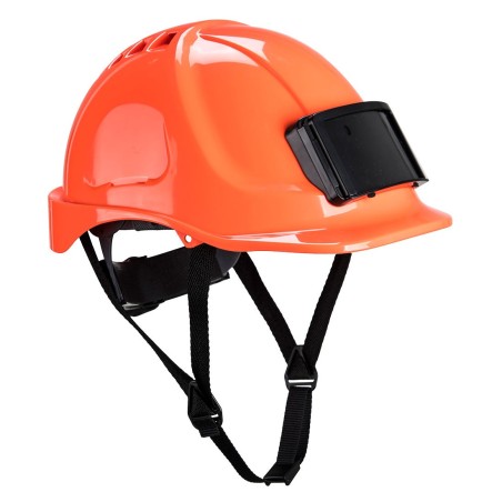 CASQUE ENDURANCE AVEC PORTE-BADGE Colour:Orange