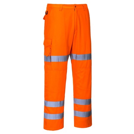 PANTALON COMBAT HI-VIS 3 BANDES  Colour:Orange