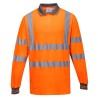 POLO COTON MAJORITAIRE MANCHES LONGUES   Colour:Orange