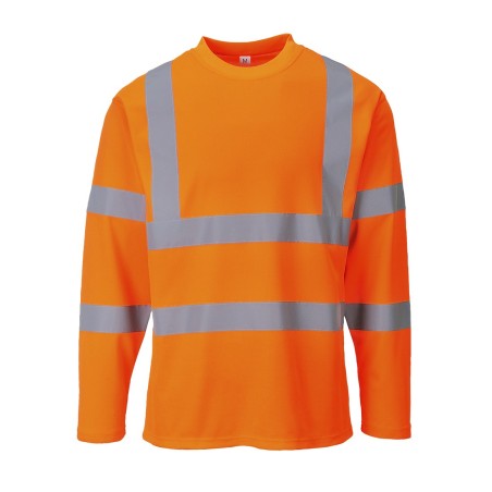 T-SHIRT HI-VIS MANCHES LONGUES  Colour:Orange