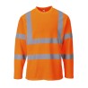 T-SHIRT HI-VIS MANCHES LONGUES  Colour:Orange