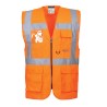 GILET HI-VIS EXECUTIVE - BERLIN  Colour:Orange