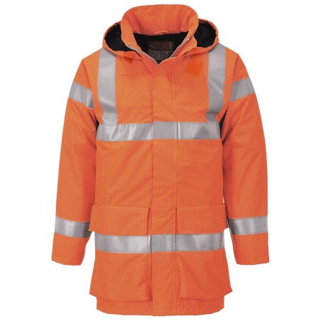 VESTE DE PLUIE HI-VIS MULTI LITE BIZFLAME  Colour:Orange