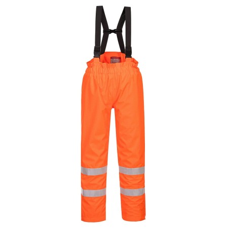 PANTALON BIZFLAME RAIN DOUBLÉ HI-VIS FR ANTISTATIQUE  Colour:Orange