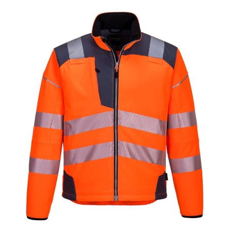 SOFTSHELL HAUTE-VISIBILITÉ PW3   Colour:Orange/Gris