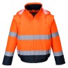 BLOUSON HV 2-EN-1 HV DOUBLÉ POLAIRE   Colour:Orange/Marine