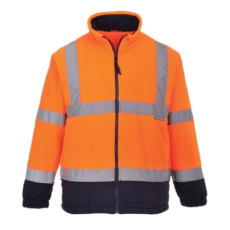 POLAIRE HIVIS BICOLORE  Colour:Orange/Marine