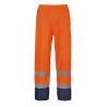 PANTALON DE PLUIE HI-VIS BICOLORE  Colour:Orange/Marine