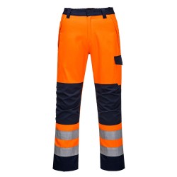 PANTALON ORANGE/NAVY MODAFLAME RIS  Colour:Orange/Marine