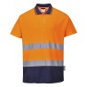 POLO COTON COMFORT   Colour:Orange/Marine