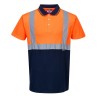 POLO BICOLORE   Colour:Orange/Marine