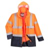 PARKA BICOLORE EXECUTIVE 5-EN-1   Colour:Orange/Marine