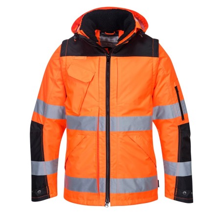 BLOUSON 3-EN-1 PRO HI-VIS   Colour:Orange/Noir