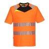 DX4 TEE-SHIRT HAUTE VISIBILITÉ S/S   Colour:Orange/Noir