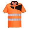 POLO HAUTE VISIBILITÉ PW2 M/C  Colour:Orange/Noir