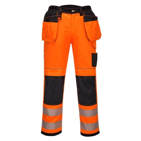 PANTALON PW3 STRETCH HOLSTER HAUTE-VISIBILITÉ  Colour:Orange/Noir