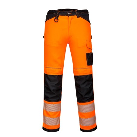 PANTALON PW3 HI-VIS WORK  Colour:Orange/Noir