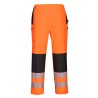 PANTALON DE PLUIE PW3 HI-VIS POUR FEMME  Colour:Orange/Noir