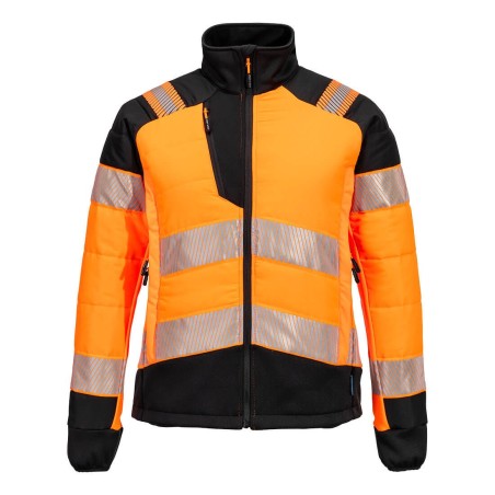 VESTE BAFFLE HYBRIDE HV POUR FEMME PW3  Colour:Orange/Noir