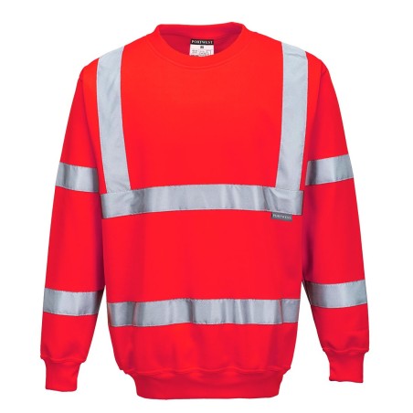 SWEATSHIRT HAUTE VISIBILITÉ  Colour:Rouge