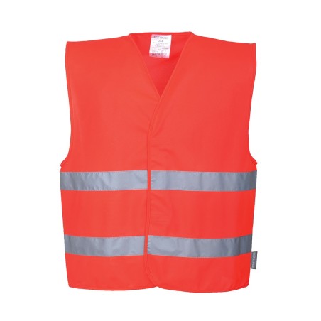 GILET DOUBLE BANDE  Colour:Rouge