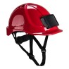 CASQUE ENDURANCE AVEC PORTE-BADGE Colour:Rouge