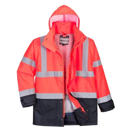 PARKA BICOLORE EXECUTIVE 5-EN-1   Colour:Rouge/Marine