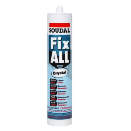 Colle pour piques anti pigeons FIX-ALL CRYSTAL - Tube de 290ml