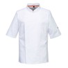 VESTE DE CUISINE MANCHES LONGUES STRETCH MESH AIR PRO  Colour:Blanc