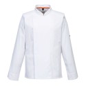 VESTE DE CUISINE MANCHES LONGUES STRETCH MESH AIR PRO  Colour:Blanc