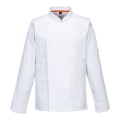 VESTE DE CUISINE MANCHES LONGUES STRETCH MESH AIR PRO  Colour:Blanc