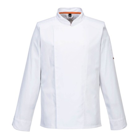 VESTE DE CUISINE MANCHES LONGUES STRETCH MESH AIR PRO  Colour:Blanc