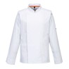 VESTE DE CUISINE MANCHES LONGUES STRETCH MESH AIR PRO  Colour:Blanc