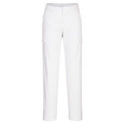 PANTALON CARGO EXTENSIBLE POUR FEMMES  Colour:Blanc