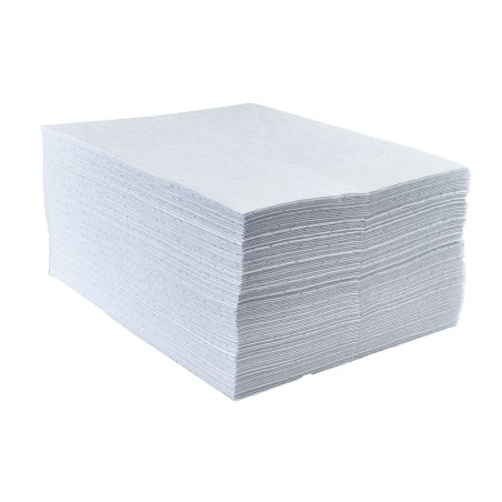 TAPIS ABSORBANT POUR HYDROCARBURES UNIQUEMENT (PK200) Colour:Blanc