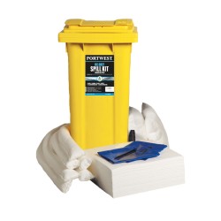 KIT ABSORBANTS 120 LITRES POUR HYDROCARBURES UNIQUEMENT Colour:Blanc